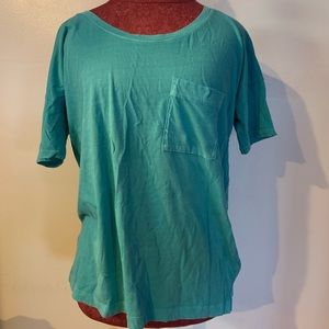 Old Navy M aqua pocket tee